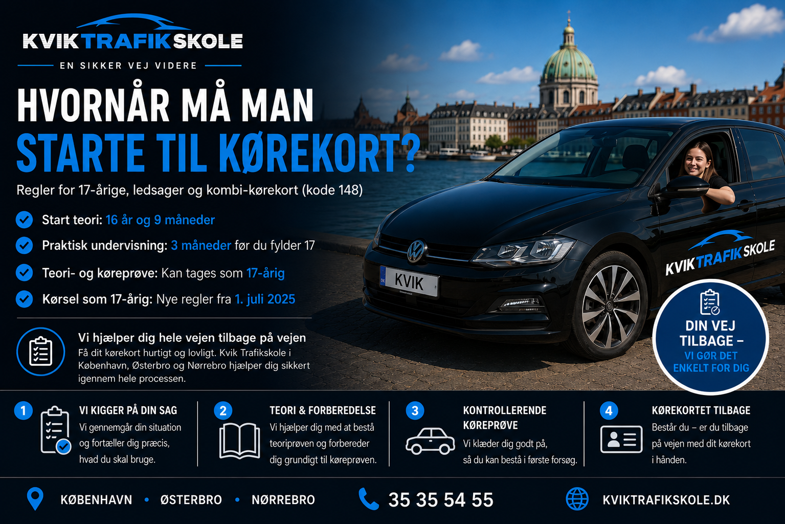 Hvornår må man starte til kørekort?