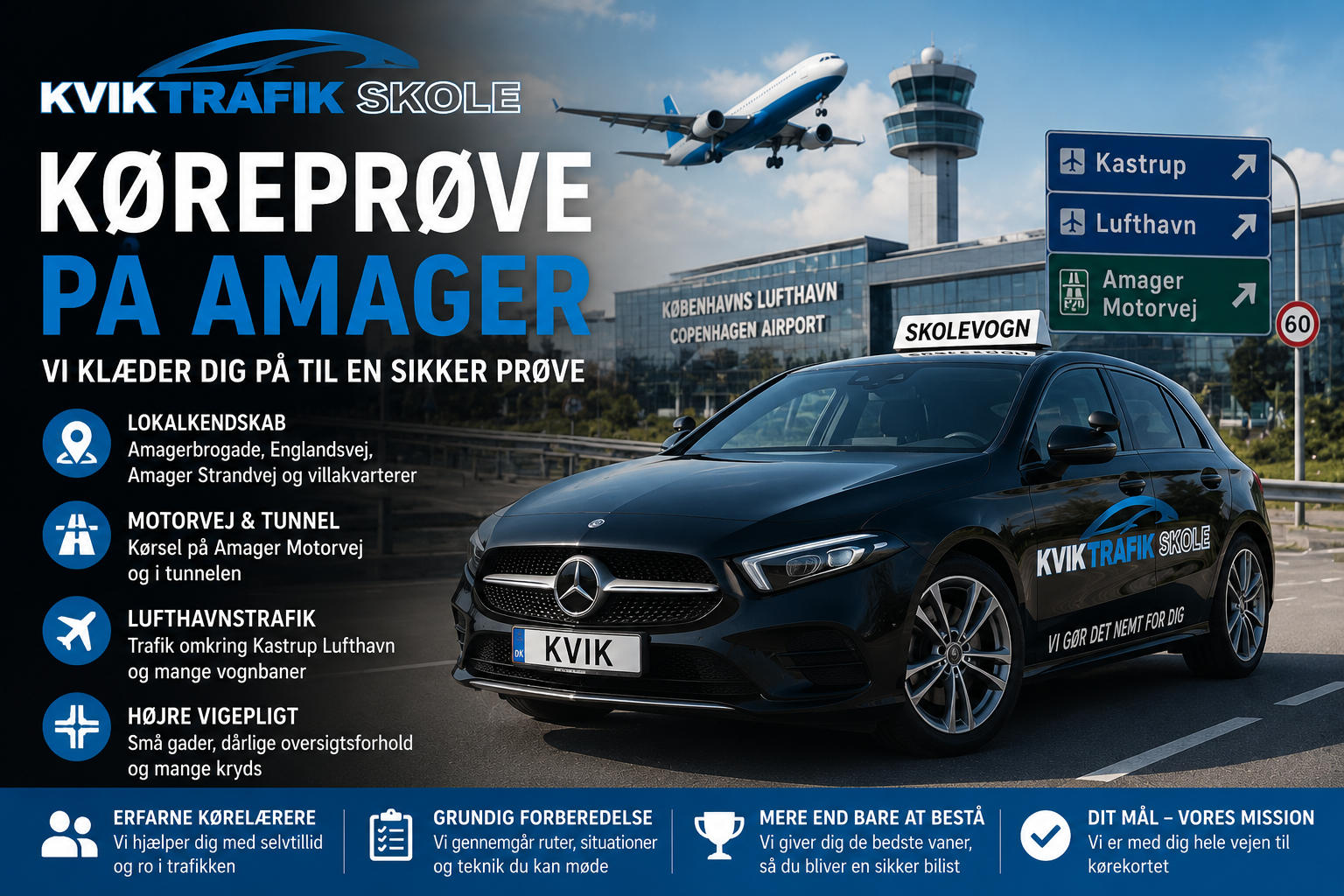 Køreprøve på Amager – tips til at bestå første gang