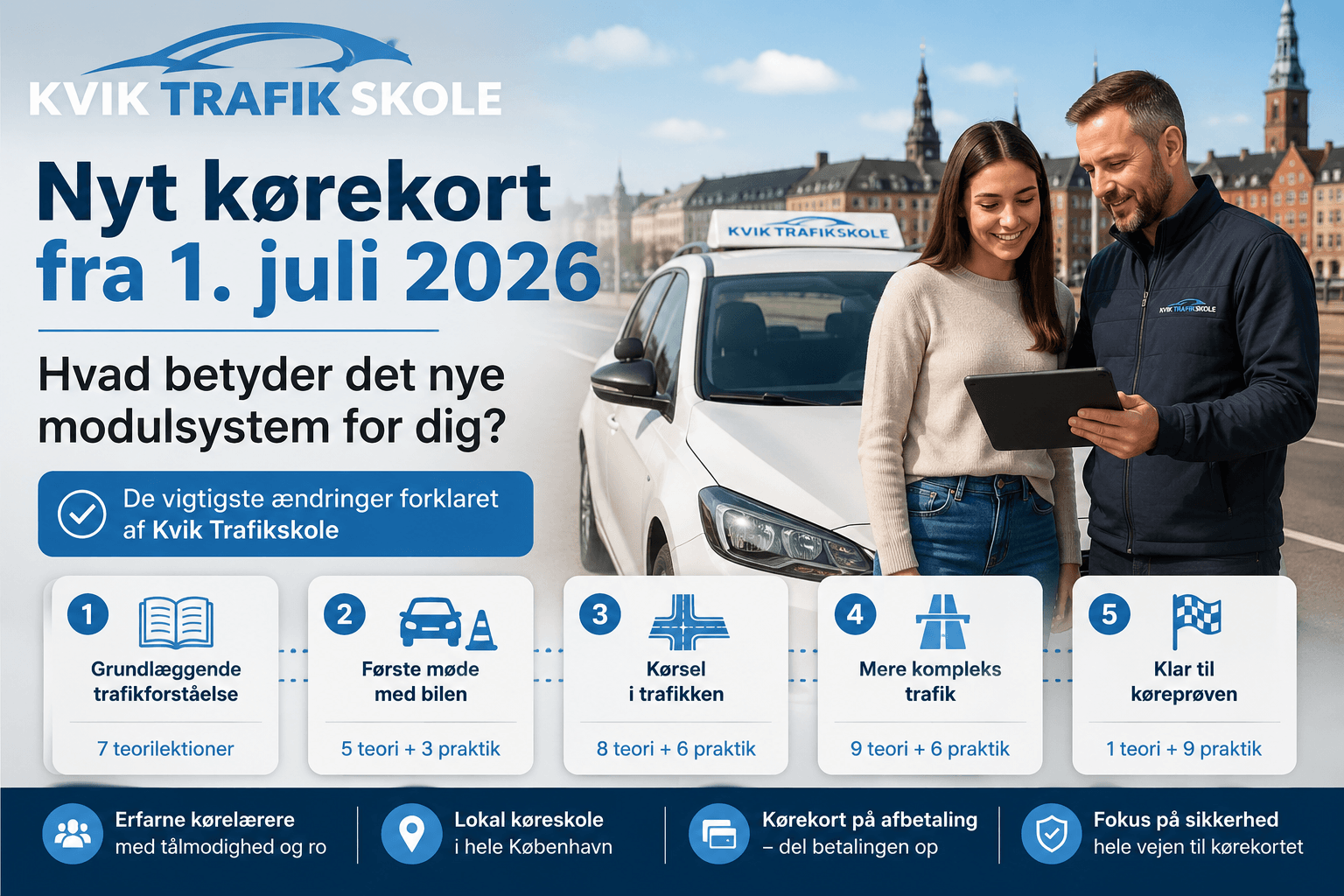 Kørekort 2026: Hvad betyder det nye modulsystem for eleverne?